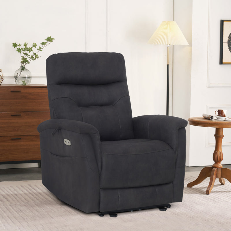 M MCombo Relaxsessel mit Liegefunktion, Fernsehsessel Elektrisch Verstellbar, TV Sessel, Recliner Chair, USB & Seitentasche,  Sessel Wohnzimmer Relax, 7077