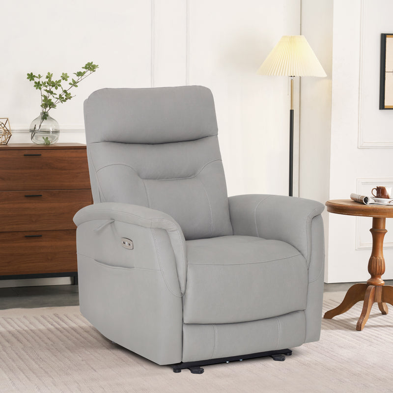 M MCombo Relaxsessel mit Liegefunktion, Fernsehsessel Elektrisch Verstellbar, TV Sessel, Recliner Chair, USB & Seitentasche,  Sessel Wohnzimmer Relax, 7077